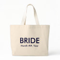 "BRIDE" tote bag - personalize date