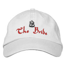 Bride Wedding I White Embroidered Hats
