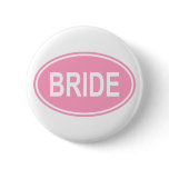 Bride Wedding Oval Pink buttons