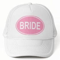 Bride Wedding Oval Pink Hats