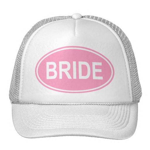 Bride Wedding Oval Pink Hats