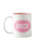 Bride Wedding Oval Pink Mug