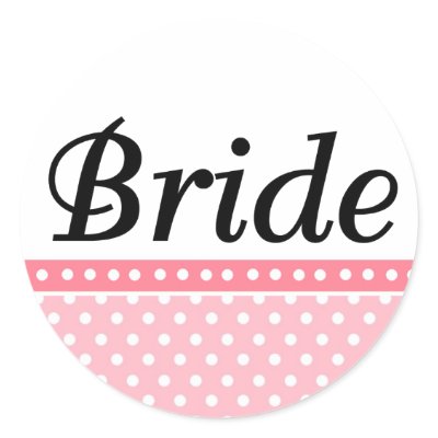 Bride Wedding Stickers by lesrubaweddings