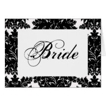 "Bride" Wedding Table Card