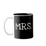 Bride White Text Mrs. Mugs