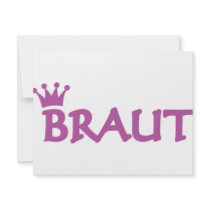 bride with crown icon personalized invitations