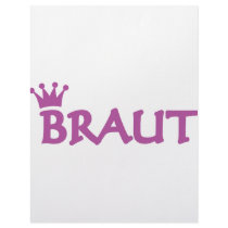 bride with crown icon personalized letterhead