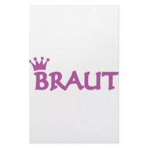 bride with crown icon stationery paper