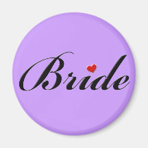 Bride with heart magnets