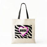 Bride  Zebra Stripes Canvas Bags