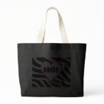 Bride  Zebra Stripes Canvas Bags