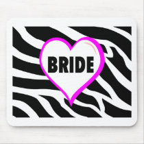 Bride (Zebra Stripes) Mouse Mat
