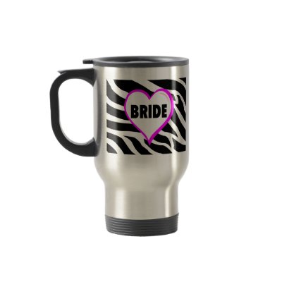Bride  Zebra Stripes Mugs by CelebrationZazzle