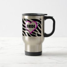 Bride  Zebra Stripes Mugs