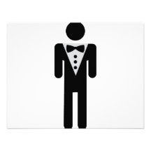 bridegroom icon personalized invitations
