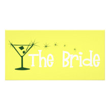 bridemartini1transwhite Photo Card