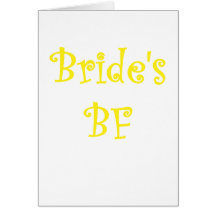 Brides BF Greeting Card