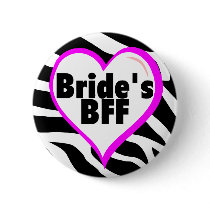 Brides BFF (Heart Zebra Print)