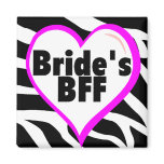 Brides BFF (Heart Zebra Print)