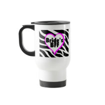 Brides BFF (Heart Zebra Print) Coffee Mugs