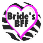 Brides BFF (Heart Zebra Print)