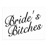 Brides Bitches Handwriting Postcards