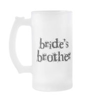 Bride's Brother Black Text Coffee Mugs