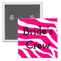 Brides Crew Bachelorette Party Bridesmaid Button