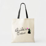 Brides Crew (Bride Blk) Canvas Bags