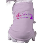 Brides Crew (Bride) Dog Tshirt