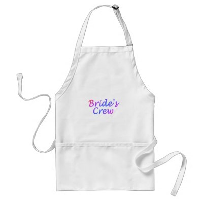 Brides Crew (Pastel) Aprons by WeddingZazzle