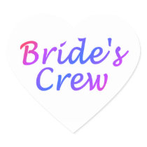 Brides Crew (Pastel) Sticker