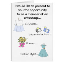 brides entourage greeting cards