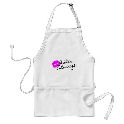 Brides Entourage (Kiss) Apron by TeeZazzle