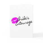 Brides Entourage (Kiss) Greeting Card