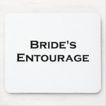 bride's entourage masculine writing gear mouse pad