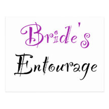 Bride's Entourage Postcard