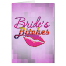 brides friends bachelorette party bride bridesmaid greeting card