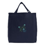 Bride's Maid Floral Embroidered Canvas Tote Bag embroidered bags