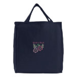 Bride's Maid Floral Embroidered Tote Bag