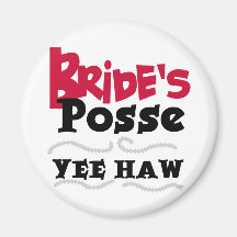 Bride's Posse Bachelorette Party Tshirts Refrigerator Magnet