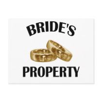 Bride's Property Postcard