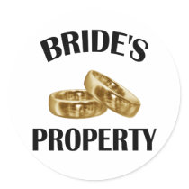 Bride's Property Sticker