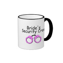 Brides Security Crew (Handcuffs) Coffee Mugs