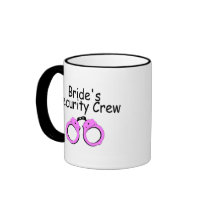 Brides Security Crew (Handcuffs) Coffee Mugs