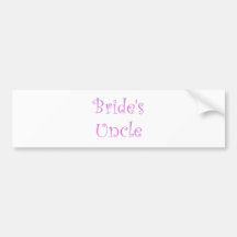 Bride's Uncle Bumper Stickers