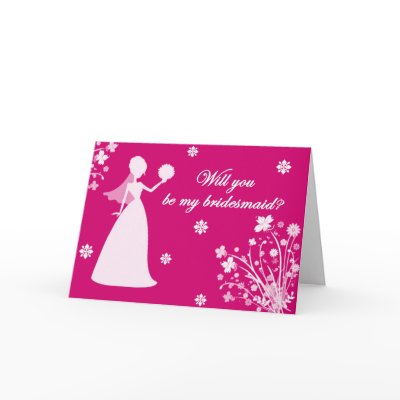 Bridesmaid Card by fluffzappy