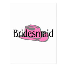 Bridesmaid (Cowboy Hat) Post Cards