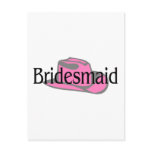 Bridesmaid (Cowboy Hat) Post Cards