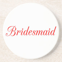 Bridesmaid Drink Coasters